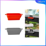 [dolity] Silicone Cup Liner Foldable Grill Drip Pan Liner for Party Dinner BBQ