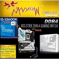 Intel Core i5-13600K 13th Gen 14-Core/20T 5.1GHz + ASUS ROG STRIX Z690-A GAMING WIFI D4(3Y),