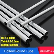 6063/6061 Aluminium Tubes Hollow Round Tube Outer Diameter 1.5mm -10mm Thick-Walled Aluminium Alloy 