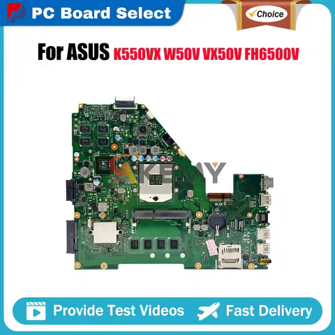 X550VC Laptop Motherboard For ASUS VivoBook X550VX FH5900 FH6500V VX50V X550V X550VXK W50V K550VX No