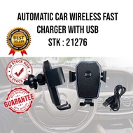 Stk-21276 : Automatic Car Wireless Fast Charger With USB