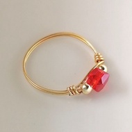 14k Gold Filled (Suasa) Cincin Kristal