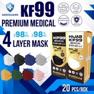 Medishield 20pcs KF94 Mask Medical Surgical kf94 Mask Face Mask 4ply medical mask kf94 Medical face mask Kf94 face mask made in korea 20pcs per pack with Box Individual Pack (MDA Approved)