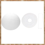 2 Pcs Chinese Japanese Paper Lantern Lampshade for Wedding Creamy-White, 40Cm & 50Cm