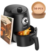 MKLP MOOSOO Air Fryer 2Qt Air Fryer Oven With Time/Temp Control, Air Fryer LinerAir Fryers