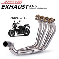 For YAMAHA XJ6N XJ6S XJ6 N S 2009 - 2016 2017 Motorcycle Exhaust System Muffler Escape Moto Tube Fro