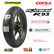 Sport Motorcycle Tire Ring 17 130/70-17 Corsa Platinum R93 Tubeless CBR, R15, Xabre, Byson