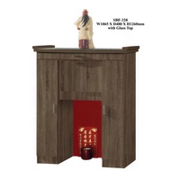 [Ready Stock] [NEW ARRIVER] 4'FT Feng Shui Chinese / Indian Altar Table / Buddha Table / Prayer Table With Glass Top