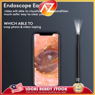A To Z LED Light HD Camera Video Ear Picker | Smart Ear Otoscope Tool | Pengorek Pembersih Telinga