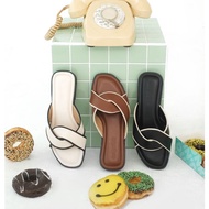 Donut Sandals | Basic Slippers Wanita | Comfy Casual Flats