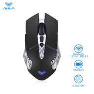 AULA SC200 Rechargeable Bluetooth Wireless Mouse with 3 Modes (BT5.0, BT3.0 and 2.4G) Easy-Switch (8