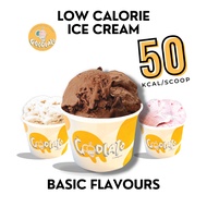 50 kcal/cup Goodlato Ice Cream Cups [No Sugar Added, High Protein] - 3.5 oz Basic Flavours