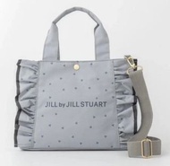 ⭐️日本雜誌贈品⭐️ 日單JILLSTUART 灰色荷葉邊手袋 單肩包 斜挎包 托特包 手挽袋