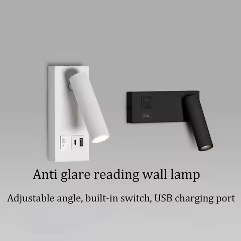 USB Charging Type-C Rotating Surface Mounted Reading Wall Light Lamp LED 3W Spot Downlight Ceiling B