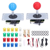 Arcade cabinet DIY Kit for 5V Chrome Push Button Copy SANWA Joystick 1 2 Player COIN USB to PC Raspb