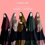 Murah !!! Shiza Set Abaya + Khimar (Free Cadar) By Auroraclo , Bahan
