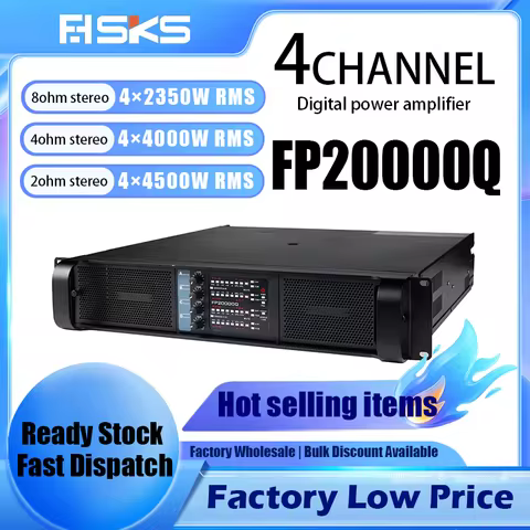 FP20000Q Class TD 4 Channel 4000W Professional Power Amplifier For Stage Performance DJ Club Bar Sub