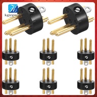 8 Pcs Male Connector Instrument Equipment Conversion Interface Mic Cable Plug kgirgmall