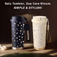 Minimalist Coquette Tumbler 500ml Stainless Steel 316 Portable Drinking Bottle Simple Stylish & Aest