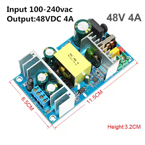 AC 90-260V to DC 48V Power Supply Module Board Switch AC-DC192W 48V 4A Switch Power For adapter DC48