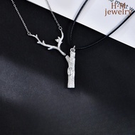 New Wooden Branch Couple Necklace for Men and Women, Long Distance Relationship Valentine's Day Gift
