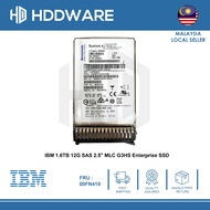 IBM 1.6TB 12G SAS 2.5" MLC G3HS Enterprise SSD // 00FN409 // 00FN410 // 00FN413