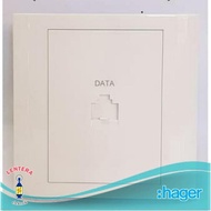 HAGER RJ45 data outlet CAT 6 (1 mod)