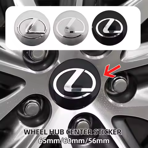 4pcs 56mm 60mm 65mm Car Wheel Center Hub Cap Rim Cover Stickers For Lexus LS LC RZ ES300 GS350 CT200