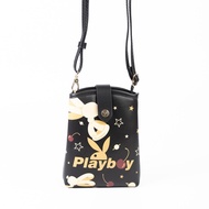 PLAYBOY (เพลย์บอย) รุ่น Twista Phone bag (O)กระเป๋าสะพายข้างทรงโฟน รหัส ST-BS254PB153 ดีไซน์สกรีนลูก