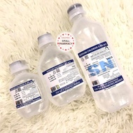 normal saline 0.9% 100ml /500ml/ 1 litrefor nebulization / drip ( random brand )