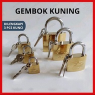 Yellow Rush Padlock Suitcase Yellow Padlock 20mm 25mm 30mm 38mm 50mm 60mm Medan North Sumatra