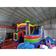 Trampoline Castle Children's Home Indoor Outdoor Amusement Park Trampoline Slide Inflatable Trampoline Castle Arch Infla