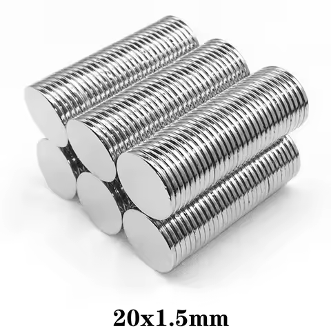 20x1.5mm Thin Powerful Strong Magnetic Magnets 20*1.5 Strong Disc Magnets For Fridge, DIY, Building,