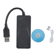 Myhome-sg USB 56K External Dial Up Fax Data Modem Dual RJ11 Ports Support Caller ID Computer Laptop 