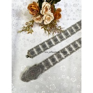 Blackened Thai Costume Jewelry Belt