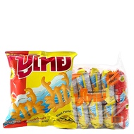 ปูไทย ขนมทอดกรอบ รสพริกไทยดำ 12 ก. x 12 PU THAI Crispy Snack Black Pepper Flavor 12 g x 12