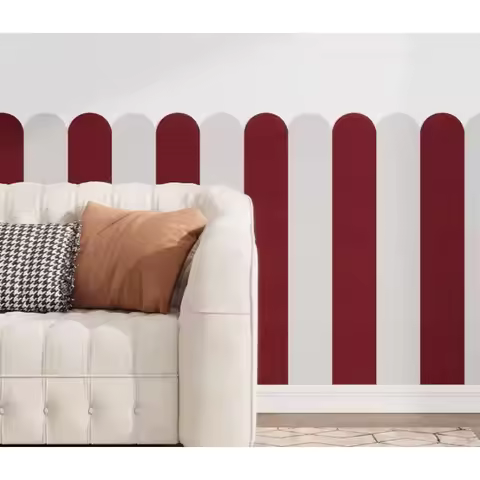 Solid Color Felt Self-adhesive Wall Stickers for Home Living Room Kindergarten Wall Background Decor