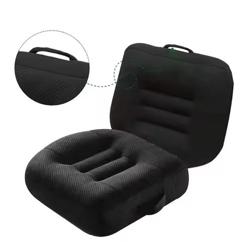 Portable Car Seat Booster Cushion Heightening Height Boost Mat Breathable Driver Expand Field Of Vie