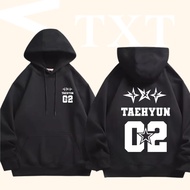 🌭 Txt Printed Cotton Hoodie Fans Support Sweatshirt Unisex Long Sleeve Casual Hooded Pullover Hoodie