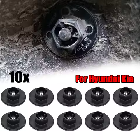 10X Wheel Arch Liner Splashguard Clip Nut For Kia Hyundai Blue On Grandeur H1 H100 H350 Ioniq Maxcru
