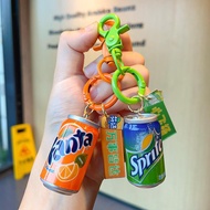 Simulation Mini Listing Can Keychain Cola Sprite Keyring Couple Coffee Keychain 10.25G