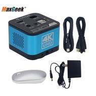 Maxgeek HY-6800 Real 4K FHD 60FPS Microscope Camera Industrial Trinocular Electronic Eyepiece for Ph