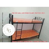 double deck bed set with regular foam mattress set good for students  semi single size