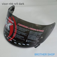 Nhk rx9 dark flat visor SMOKE