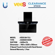 [CLEARANCE STOCK] VEES 1600M³/H SUCTION COOKER HOOD | DH-711