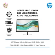 HP Series 5 Pro 27 inch QHD USB-C Monitor (2560x1440 / 75Hz/ IPS/ DP/ HDMI/ USB-A/ USB-C/ 3yrs) - 52