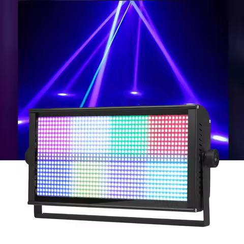 1/2/4/6PCS 200W RGB + White 8+8 Strobe Lights DMX512/Auto-Run/Sound-Activated LED Stage Lighting For