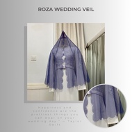 ROZA VEIL | VEIL NIKAH | VEIL SANDING | VEIL KAHWIN | VEIL TUNANG | WEDDING VEIL | SELENDANG