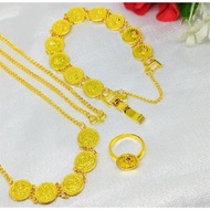 24k Gold Plated Coin Necklace