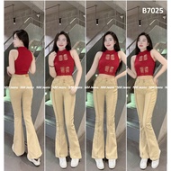 [100cm] Wooden Jeans for women with 1n flared middle tassel NM Jeans, elastic material, all sizes fr